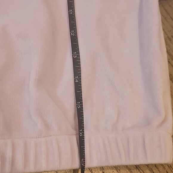 Adidas Velour Ribbed Lavender Sweatshirt Size 6 - Picture 7 of 12